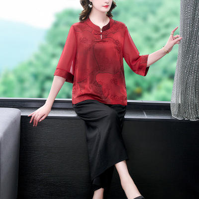 雀说时尚休闲套装新款洋气立领拼接宽松显瘦阔腿裤两件套AL1911 商品图6