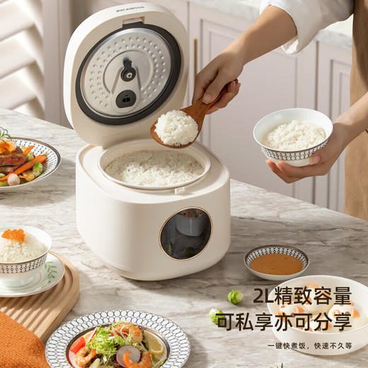 【小家电】迈卡罗MC-FB219电饭煲电饭锅2L 迷你电饭煲小1-3人煮饭煮粥锅辅食BB锅智能预约HF 商品图3