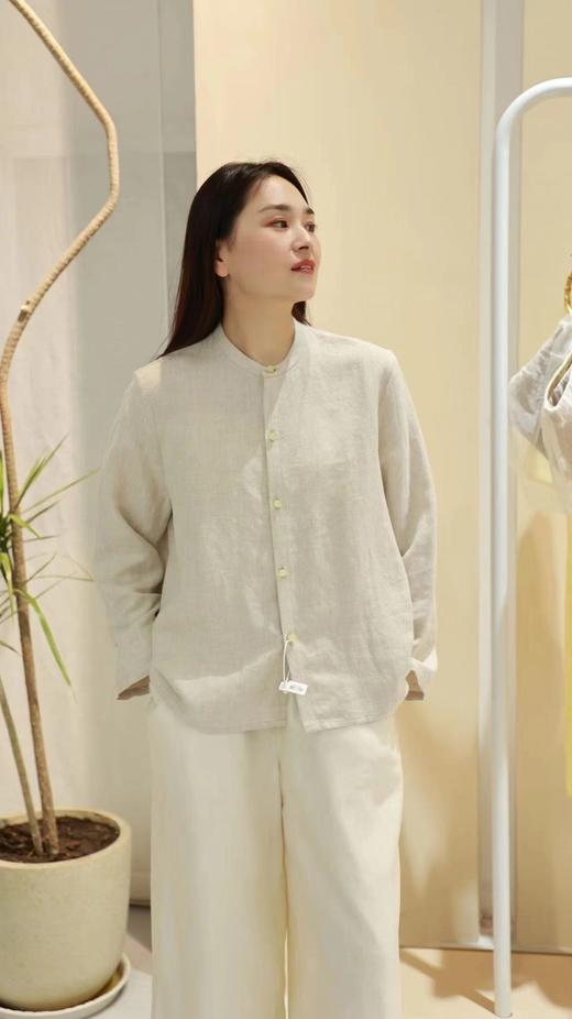 【抖音专属】立领衬衣（21710804-香皮） 商品图1