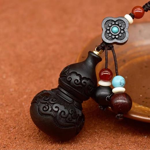 祥云葫芦°黑檀钥匙扣挂件 商品图1