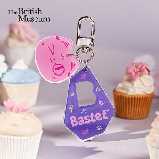 大英博物馆 盖亚·安德森猫和她的朋友们系列 创意 亚克力 挂件 钥匙扣 商品图0