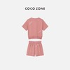 COCO ZONE 圆领明线收下摆短t上衣+抽绳短裤 23C18395 商品缩略图1