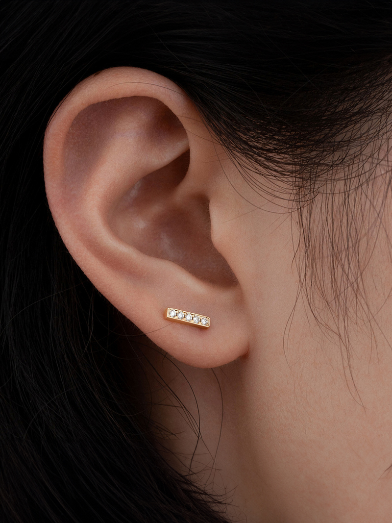 LUCINE 鹿鸣珠宝 | 【一】系列钻石耳钉