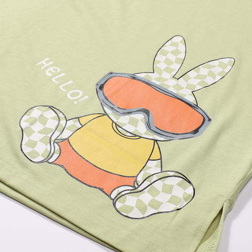 都市丽人生活家居女士棉质短袖短裤睡衣套装LH42R2 商品图5