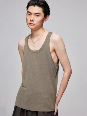 Simple Project/Y24105/针织弹力宽松基础款无袖打底背心
