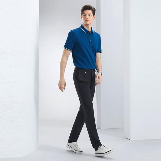 【宾霸】柒牌男士休闲裤2024春夏新款商务中腰通勤修身直筒长裤子	126H71700 商品图3