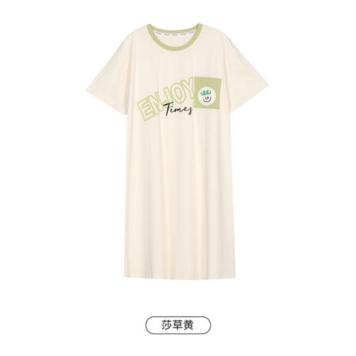 都市丽人生活家居女士棉质短袖裙睡衣LH46J5 商品图7