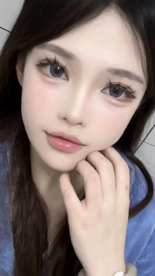 【大直径】Ealla girl- 猫眼圈圈紫-14.5mm【年抛 度数0-800度 无525/575】 商品图7