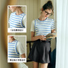 OLrain欧芮儿条纹针织衫女夏季2024年新款通勤百搭圆领短袖上衣 商品缩略图3