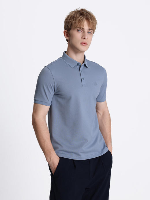 callisto浅蓝棉混纺T恤 STTSS108C 商品图1