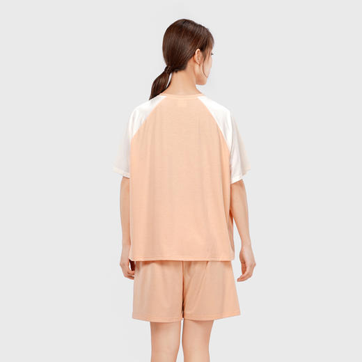 都市丽人生活家居女士棉质短袖短裤睡衣套装LH42R4 商品图2