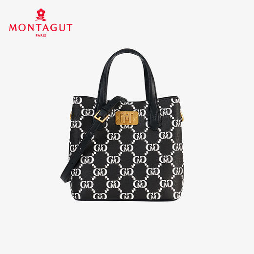 梦特娇女包新款复古老花手提包通勤小托特包高级感单肩斜挎包 商品图0