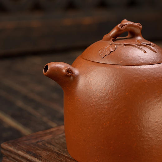 郭琴获奖作品 全手工含香壶 宜兴原矿茶壶紫砂壶功夫茶泡茶壶紫砂茶具仿古 商品图4