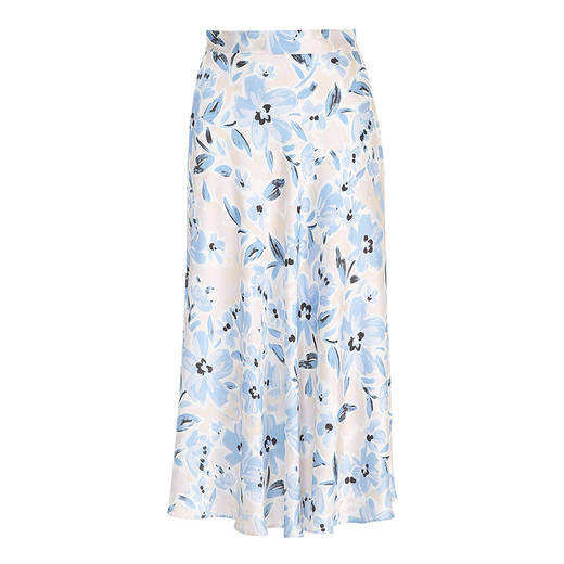 EITIE爱特爱夏季新款夏日感印花高腰显瘦A字半身裙B2406320 商品图5