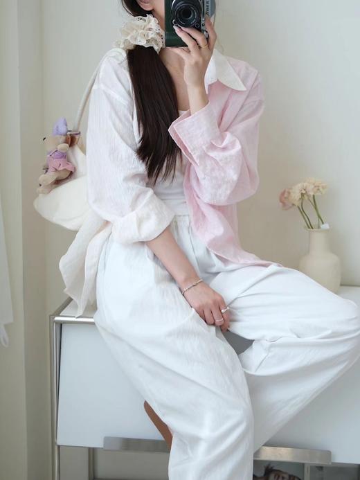 人间水蜜桃独供拼接渐变天丝开衫防晒衫 商品图10