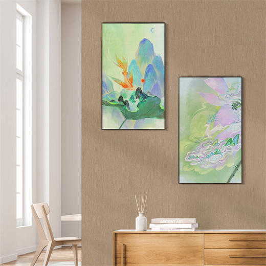 多喜爱高清数码布艺装饰 国风新时尚挂画-画中山海系列cs 商品图0