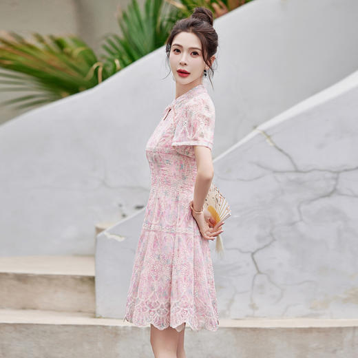 夏日新中式风穿搭舒适透气清凉连衣裙HR-WW55239 商品图2