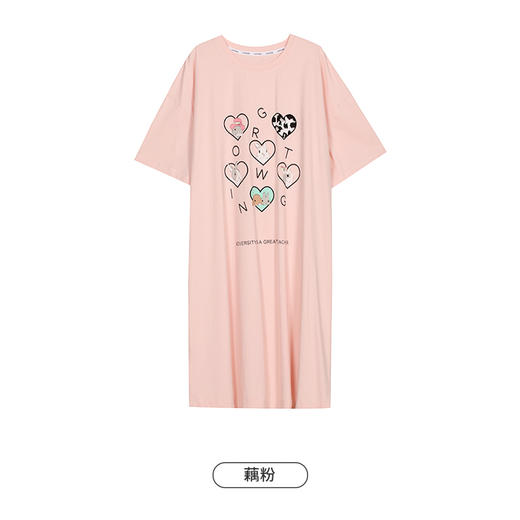 都市丽人生活家居女士棉质短袖裙睡衣LH46J6 商品图8