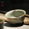问鼎汝瓷鼎峰柴窑（高温彩）玉珀釉鸡缸杯（白头偕老） 商品缩略图1
