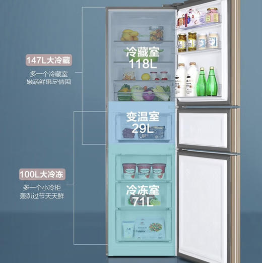 统帅（Leader）冰箱 BCD-218WLDPPU1 海尔出品 商品图3