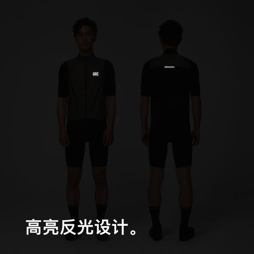 GRC桀骜无尽春夏TECH新款金属色防水防风透气公路自行车骑行马甲 商品图2