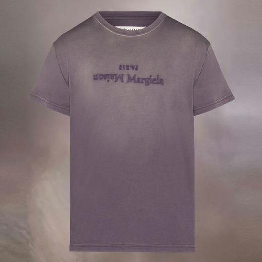 MAISON MARGIELA 马吉拉 女士字母刺绣徽标棉质圆领短袖T恤 紫色 S51GC0526 S20079 969 商品图0