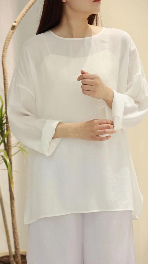 套装（套头衫24708622-缟羽+飘纱马甲24704395-暮山紫） 商品图1