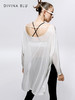 白色预售5月20号发货DIVINABLU巴黎系列瑜伽罩衫宽松休闲瑜伽服外套健身运动网纱上衣巴黎外搭08 商品缩略图4