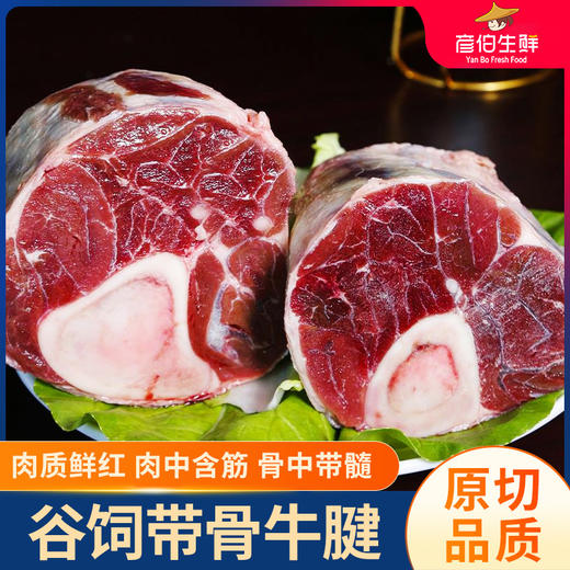 炬匠 原切谷饲带骨牛腱2kg*1袋 严选进口肉源 纹理细致 口感细腻 肉质鲜红 肉中含筋 骨中带髓 商品图3