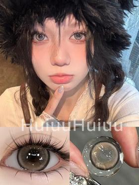 【大直径】Ealla girl- 猫眼圈圈棕-14.5mm【年抛 度数0-800度 无525/575】