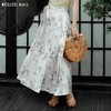 OLrain欧芮儿新中式花色半身裙女春季2024新款国风设计感高腰半裙 商品缩略图0