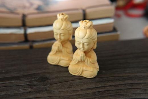 宝宝佛观音°黄杨木车挂 商品图0