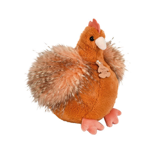 DOUDOU 橙色白色母鸡-20cm玩偶 商品图0