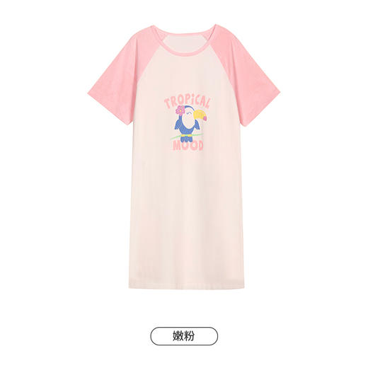 都市丽人生活家居女士棉质短袖裙睡衣LH46K1 商品图7