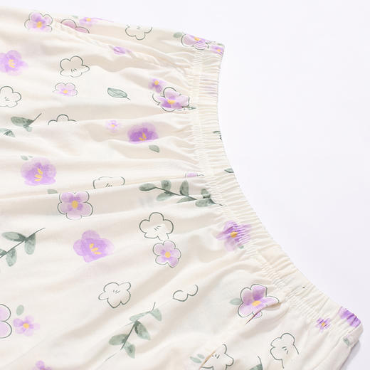 都市丽人生活家居女士棉质短袖短裤睡衣套装LH42S5 商品图7