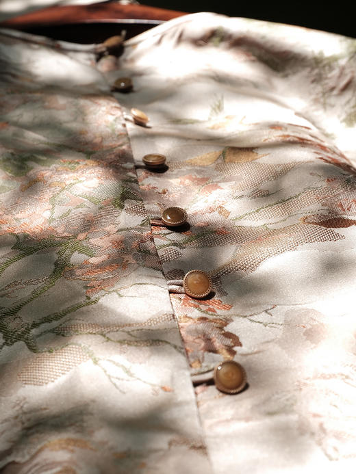 盛唐婧 |真丝宋锦花罗背心裙 商品图3