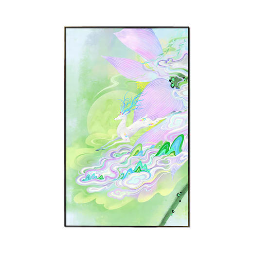 多喜爱高清数码布艺装饰 国风新时尚挂画-画中山海系列cs 商品图5