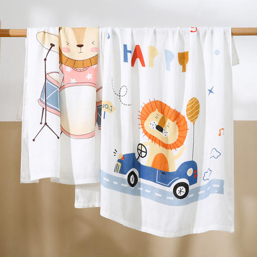 婴幼儿双层竹棉盖毯儿童被薄款空调夏凉被宝宝竹纤维冰丝毯110*110cm 商品图5