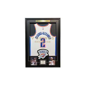 收藏系列 亚历山大 2号白色 亲笔签名球衣