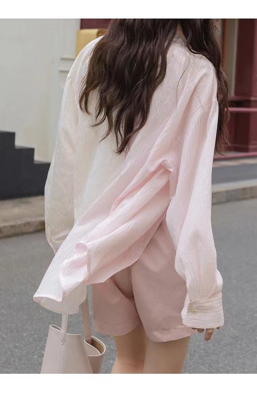 人间水蜜桃独供拼接渐变天丝开衫防晒衫 商品图9