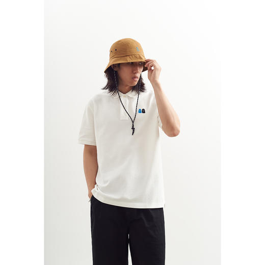 吃茶去chichaqu2024重磅短袖POLO衫复古全棉刺绣彩两个好朋友 商品图2