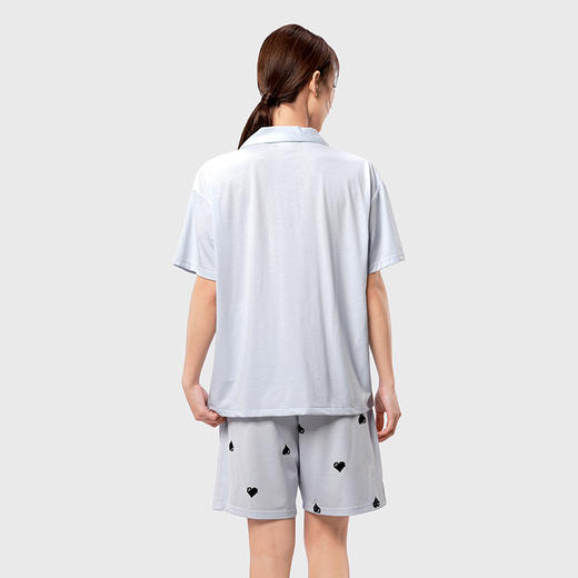 都市丽人生活家居女士棉质短袖短裤睡衣套装LH41V1 商品图2