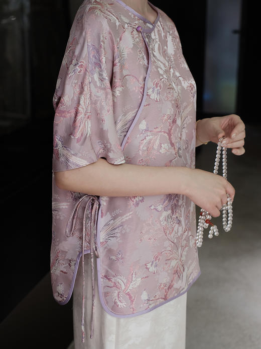 盛唐婧 |真丝花罗喜上眉梢上衣 商品图2