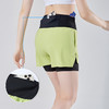 竞速收腹运动短裤男女款 加大侧面网兜更多收纳空间 双层假两件防走光设计 弹力面料配合松紧裤腰舒适透气 商品缩略图3