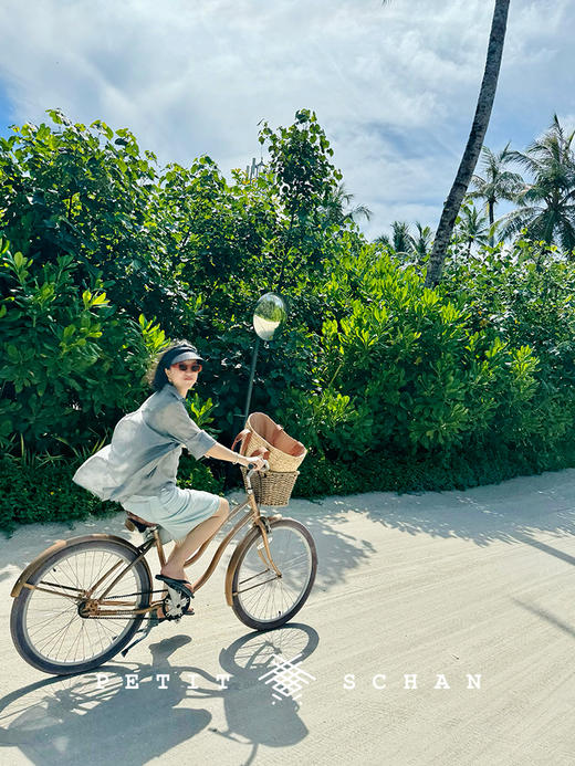 PETIT SCHAN小闪 CLO#503 Sea breeze Elves 海风中的精灵 莱赛尔天丝通透感薄款度假防晒衬衫/吊带 商品图1