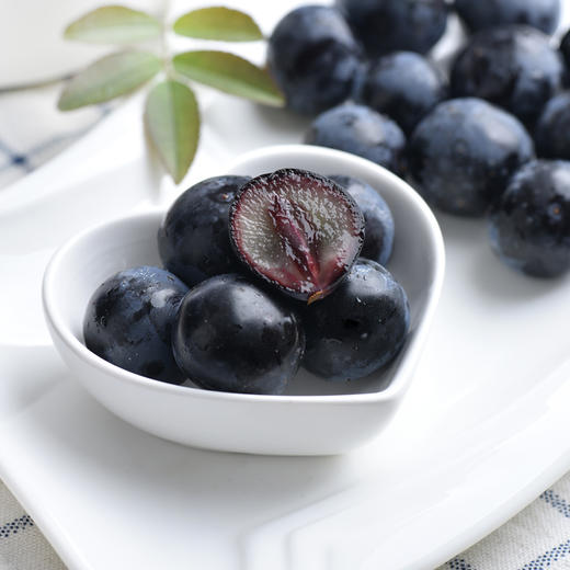 【现摘夏黑无籽黑葡萄】现摘现发颗颗甜美多汁！新鲜圆润！果色紫黑诱人！皮薄肉厚！-PT01 商品图3