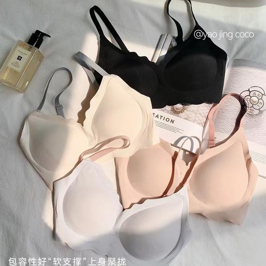 妖精可可花瓣果冻软内衣 女无痕薄款云感无钢圈文胸可拆卸花瓣杯垫无束缚 商品图1