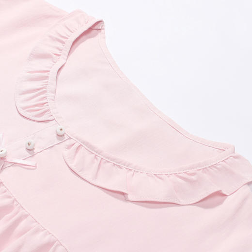 都市丽人生活家居女士梭织棉短袖裙睡衣LH46K5 商品图4