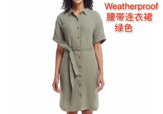 weatherproof女士腰带连衣裙，宽松版，非常适合懒人，减龄又百搭！美国代购，无中文标签，介意慎拍! M 商品图0