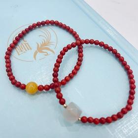 南红搭配小手串